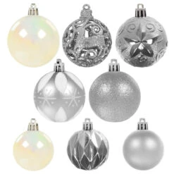 67pc Christmas Tree Baubles Set Mixed Size Design Decorations -Halloween Supply Store XS7479 1a opt
