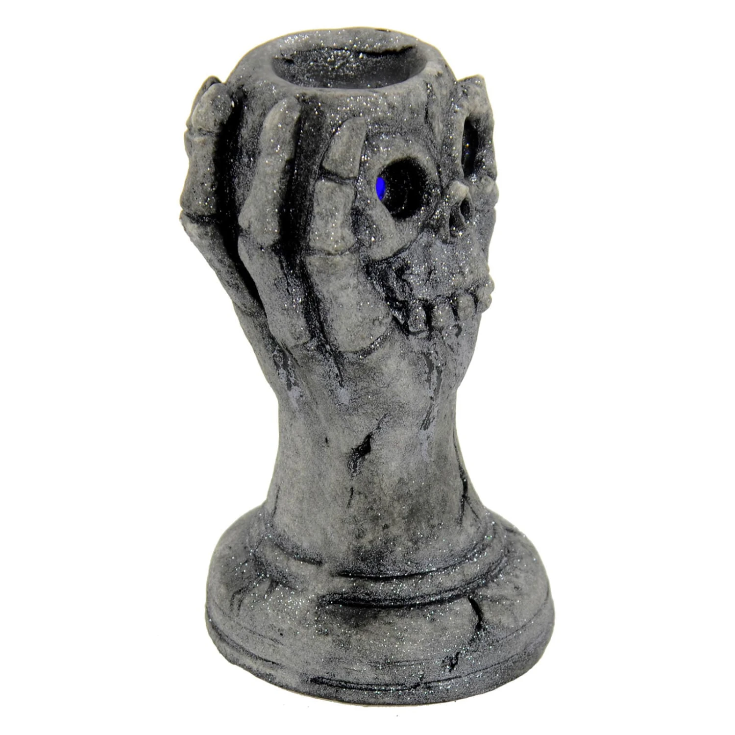 Light Up Skull Hand Candy Holder Halloween Decoration Grey 29cm 5 Light Up Skull Hand Candy Holder Halloween Decoration Grey 29cm - Image 3
