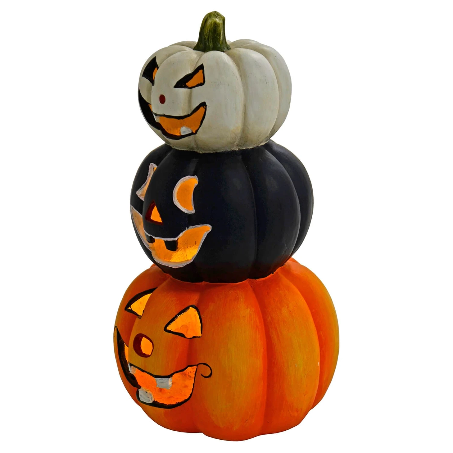 LED Pumpkin Lantern Stack Trio Halloween Decoration 60cm 7 LED Pumpkin Lantern Stack Trio Halloween Decoration 60cm - Image 5