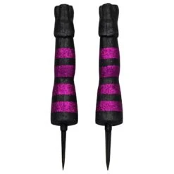 Witch Legs Halloween Decoration Purple Glitter Garden Stakes 45cm 9 Witch Legs Halloween Decoration Purple Glitter Garden Stakes 45cm -Halloween Supply Store XS7569 3 opt