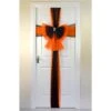 Halloween Door Bow Orange Black Net Diamante Spider Pin -Halloween Supply Store XS7576 1 opt