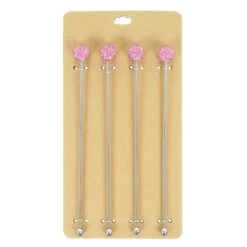 Set Of 4 Swizzle Sticks Cocktail Stirrers Stainless Steel -Halloween Supply Store a733b66c 50fa 43d6 824c 11298eaf0b9c