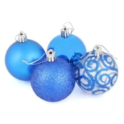 16 X 6cm Christmas Tree Baubles Swirl Matte Glitter Mirrored -Halloween Supply Store aaaaf6e8 b3f2 43a7 8324 775ffea230b6