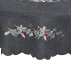 Holly Leaf Fabric Tablecloths / Napkins Xmas Decoration -Halloween Supply Store c5efb940 3bf4 48b0 a097 cab2927ff7d0