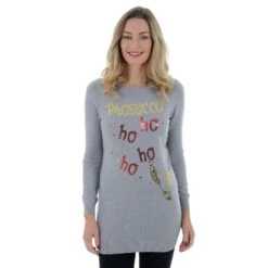 Womens Novelty Sequin Prosecco HO HO HO Tunic Christmas Jumper 9 Womens Novelty Sequin Prosecco HO HO HO Tunic Christmas Jumper -Halloween Supply Store d9244550 1e56 4009 aa51 b18e201b3c1b