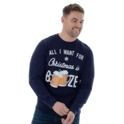 Mens Novelty Christmas Jumper Sweatshirt All I Want Is Booze 9 Mens Novelty Christmas Jumper Sweatshirt All I Want Is Booze -Halloween Supply Store e87f663a b199 4b26 88e9 0c1c1289f420