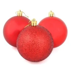 9 X 8cm Christmas Tree Baubles Matte Glitter Mirrored Styles -Halloween Supply Store fc41f00a 4b29 464c a66a fc54760cf9ad