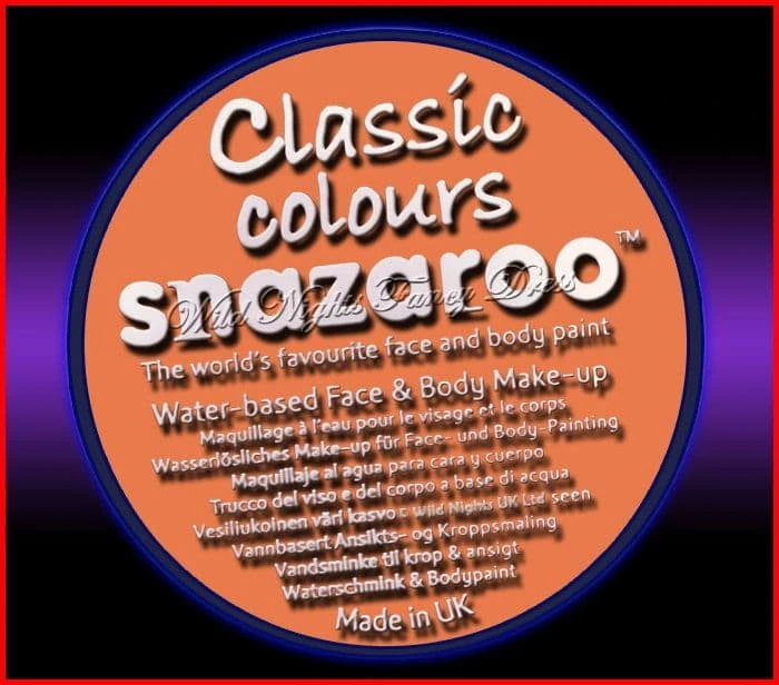 SNAZAROO 50 FACE PAINT 18ML POT APRICOT 3 SNAZAROO 50 FACE PAINT 18ML POT APRICOT