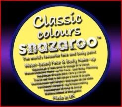 SNAZAROO 50 FACE PAINT 18ML POT PALE YELLOW