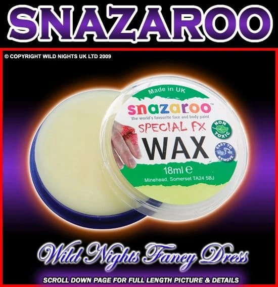 SNAZAROO FACE PAINT SPECIAL FX WAX 75ML 3 SNAZAROO FACE PAINT SPECIAL FX WAX 75ML