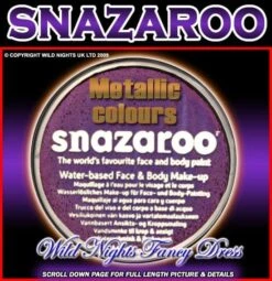 SNAZAROO METALLIC / ELECTRIC FACE PAINT ELECTRIC PURPLE 18ML
