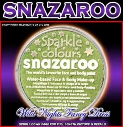 SNAZAROO PROFESSIONAL FACE PAINT SPARKLE GREEN 18ML