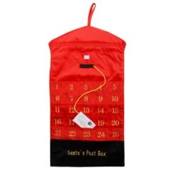 Red Post Box Advent Calendar Christmas Decoration New