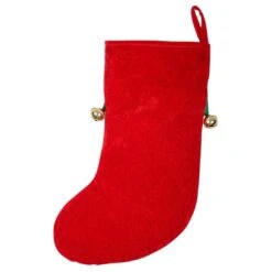 Good Dog Pet Christmas Stocking Red & Green Fabric With Bells -Halloween Supply Store xs3694 1600 2 83246.1547475776.1100.1100