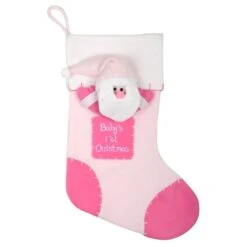 42cm Babys 1st Christmas Pink 3D Stocking Newborn Girl Gift -Halloween Supply Store xs3701 1600 1 45587.1496885722.1100.1100