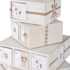 24 Drawer Christmas Wooden Advent Calendar Xmas Decoration -Halloween Supply Store xs4504 1600 2 97038.1493711583.1100.1100