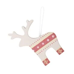 Set Of 6 Wooden Reindeer Christmas Tree Decorations Boxed -Halloween Supply Store xs4517 1600 1 10527.1495620732.1100.1100