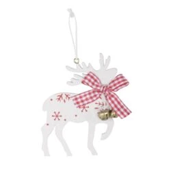 Set Of 6 Reindeer Christmas Tree Decorations Wooden Boxed -Halloween Supply Store xs4518 1600 2 03816.1499422252.1100.1100