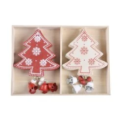 Set Of 6 Wooden Tree Christmas Tree Decorations Boxed -Halloween Supply Store xs4519 1600 3 26531.1496762538.1100.1100
