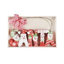 Set Of 3 Santa Christmas Tree Decorations Wooden Boxed -Halloween Supply Store xs4532 1600 2 36164.1499421479.1100.1100